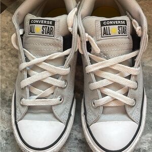 Converse Kids Light Gray All Star Sneakers
